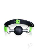 Ouch! Solid Ball Gag Glow In The Dark - Green