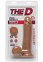 The D Perfect D Ultraskyn Dildo With Balls 8in - Caramel