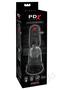 Pdx Elite Silicone Tip Teazer Power Pump Masturbator - Clear/black