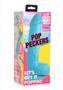 Pop Peckers Dildo With Balls 8.25in - Blue